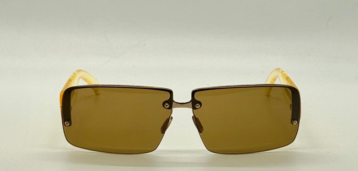 Prada Spr58B Rimless Vintage Shield Sunglasses Deadstock|Unworn-Italy