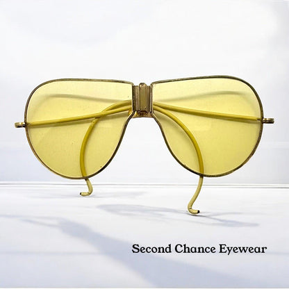 Korean War-Era Folding Aviator Military Glasses – Original Yellow Glass Lenses