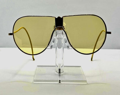 Korean War-Era Folding Aviator Military Glasses – Original Yellow Glass Lenses