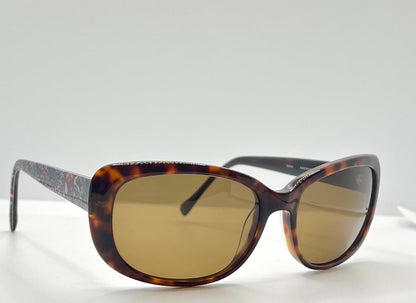 Deadstock Vera Bradley Karina Kaleidoscope Kal Tortoise Sunglasses – Custom Polarized Lenses – 54-16-135