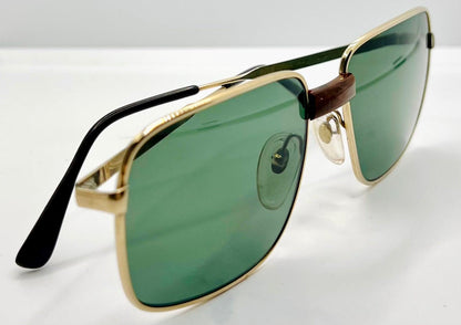 Gehami 381 G2 Vintage Gold Sunglasses-Original Lenses-Deadstock Italy