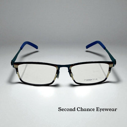 Robert K Eye Society Pepe 55-18-145 Blue Optical Frame Made in Germany