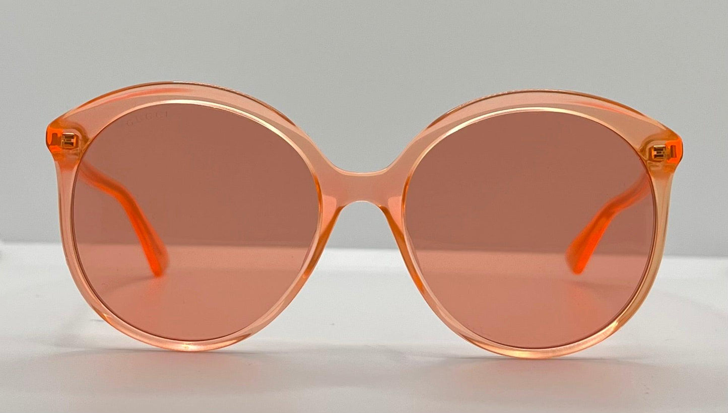 Gucci Gg0257S 006-Neon Pink Round Sunglasses – Full Kit-Deadstock|Unworn – Italy