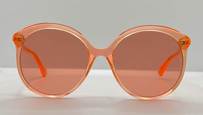 Gucci Gg0257S 006-Neon Pink Round Sunglasses – Full Kit-Deadstock|Unworn – Italy