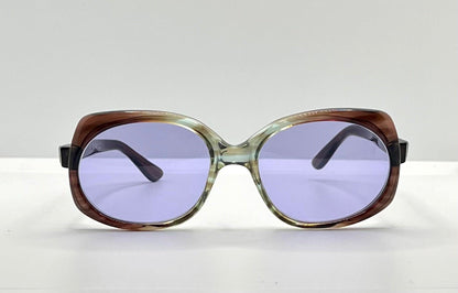 Artoptic Ines 52-20 – Vintage French Butterfly Sunglasses W|New, Custom Violet Lenses-Deadstock