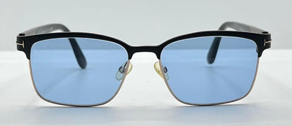 Tom Ford Tf5323 002 Black|Gold Sunglasses W|New Blue Custom Lenses-New|Unworn-Full Kit