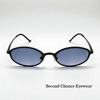 Versus by Versace Titanium Oval Sunglasses w|New Blue Tinted Custom Lenses|47-18mm