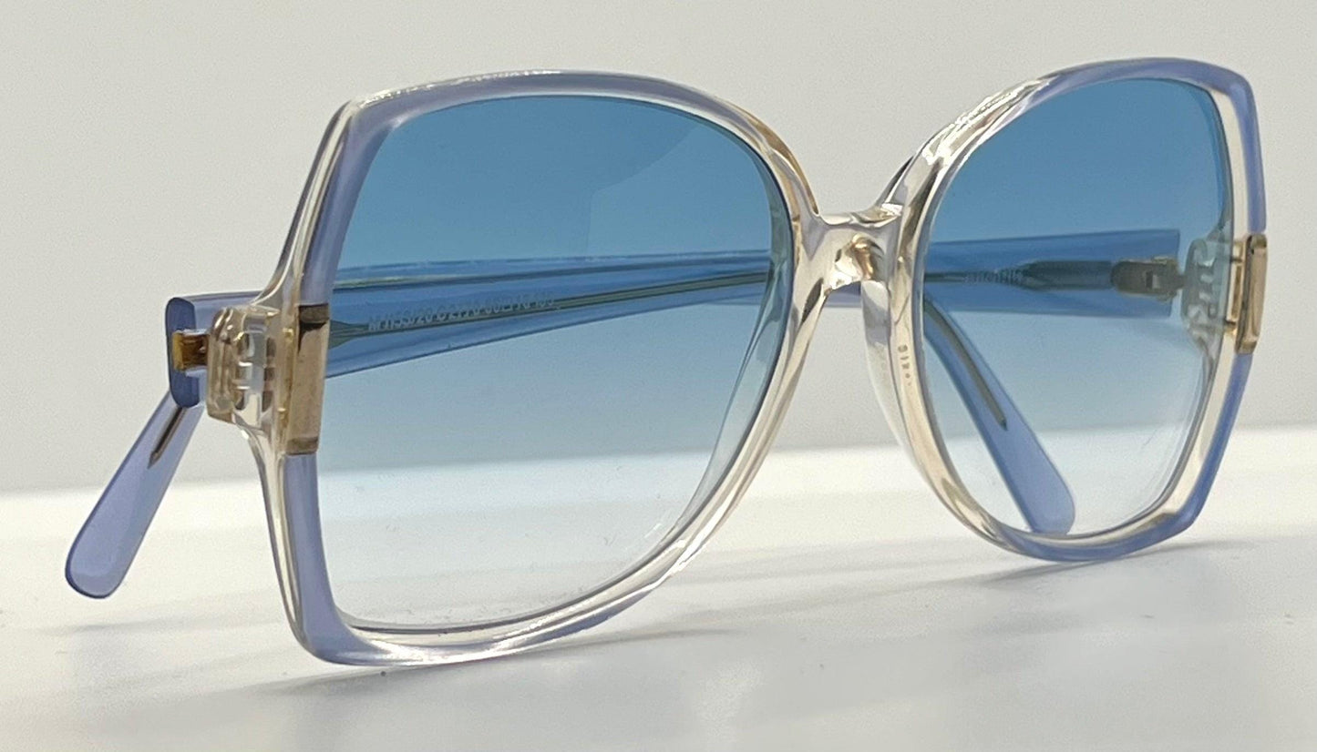 Silhouette M1153|20 C2720 Vintage Sunglasses w|New Ocean Blue Custom Gradient Lenses-Unworn 56mm-Austria