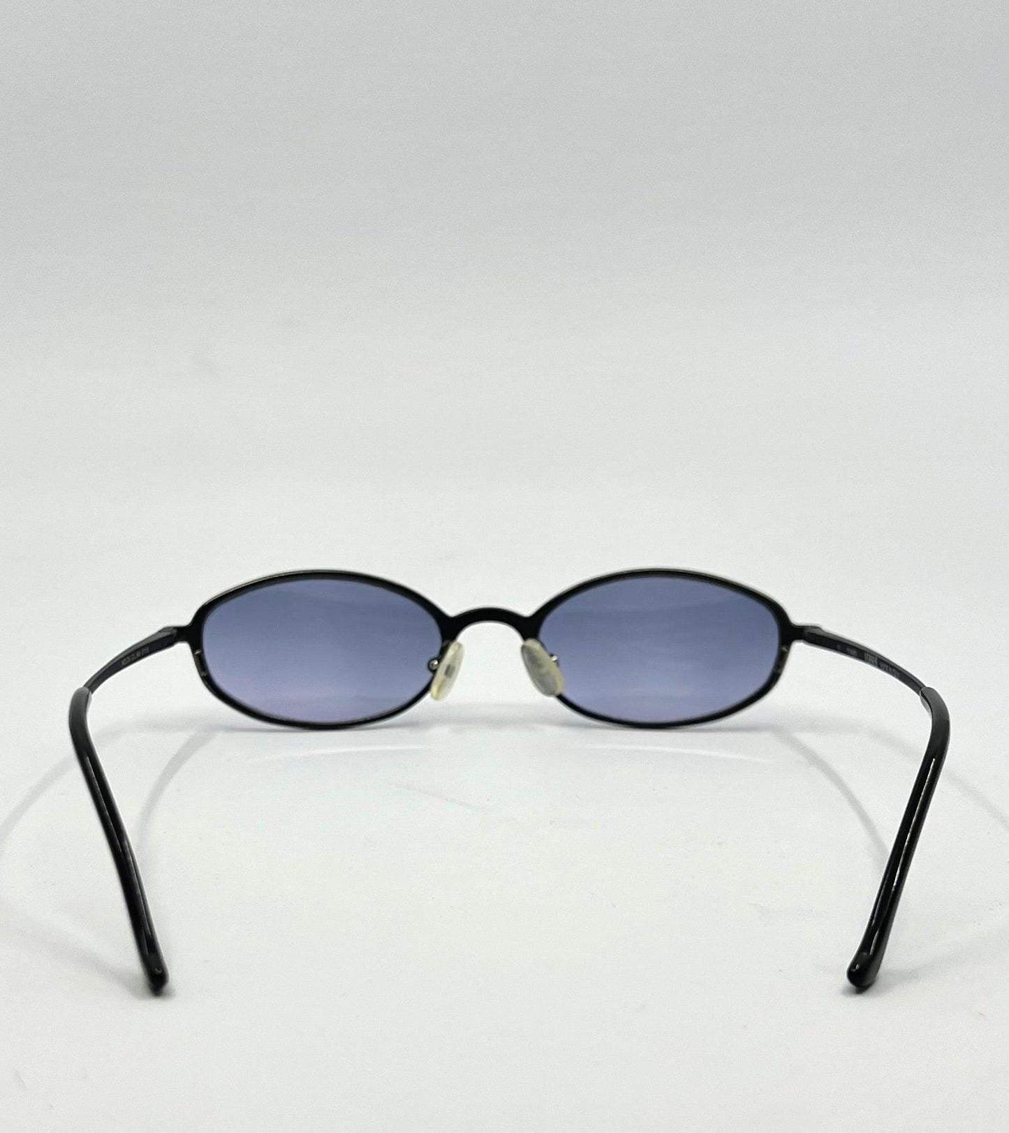 Versus by Versace Titanium Oval Sunglasses w|New Blue Tinted Custom Lenses|47-18mm