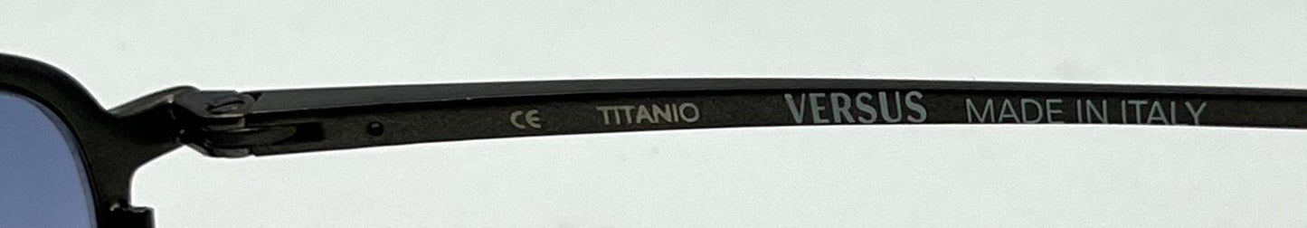 Versus by Versace Titanium Oval Sunglasses w|New Blue Tinted Custom Lenses|47-18mm