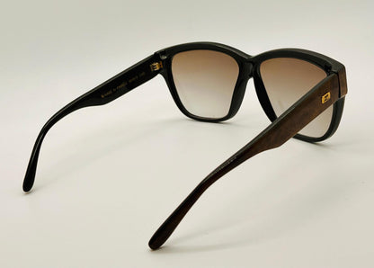 Vintage Courrèges Paris Sunglasses Model 8693-9 C56 - Nos, Made In France, Brown Tortoiseshell Frame With Gradient Lenses