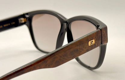 Vintage Courrèges Paris Sunglasses Model 8693-9 C56 - Nos, Made In France, Brown Tortoiseshell Frame With Gradient Lenses