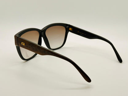 Vintage Courrèges Paris Sunglasses Model 8693-9 C56 - Nos, Made In France, Brown Tortoiseshell Frame With Gradient Lenses