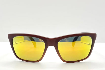 Mira M45 Vintage Sunglasses – Matte Red Frame W| Yellow Mirror Lenses – Nos