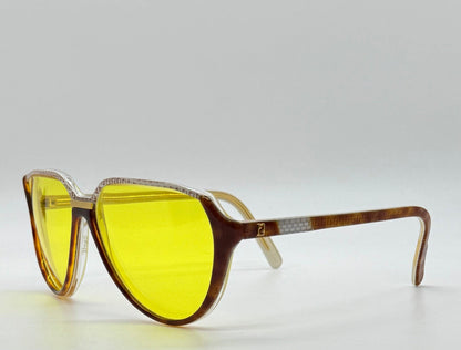 Fendi By Lozza Fv48 Vintage Sunglasses W|New, Custom Yellow Day|Night Tint Lenses