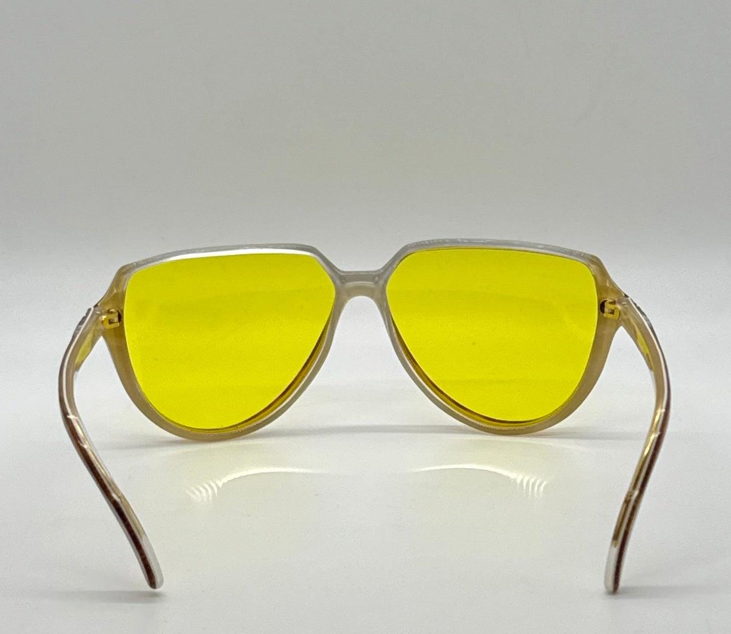 Fendi By Lozza Fv48 Vintage Sunglasses W|New, Custom Yellow Day|Night Tint Lenses
