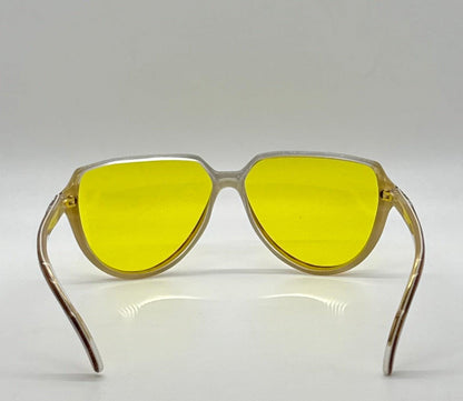 Fendi By Lozza Fv48 Vintage Sunglasses W|New, Custom Yellow Day|Night Tint Lenses