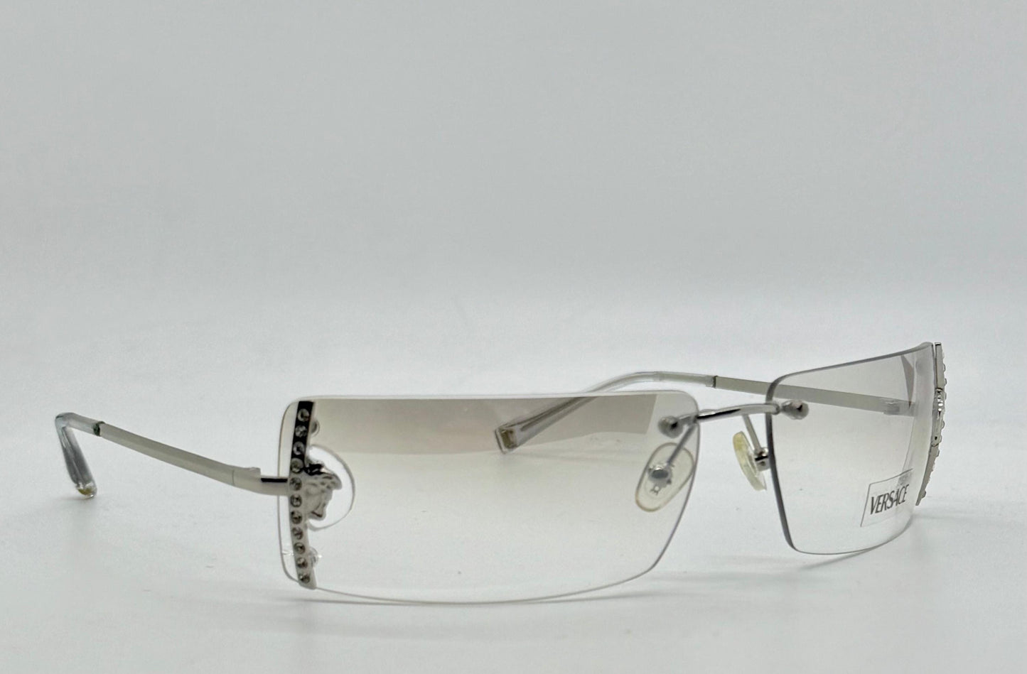 Versace N29|H 030|539 Vintage Rimless Shield Sunglasses-Deadstock|Collectible -Unworn-Italy