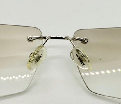 Versace N29|H 030|539 Vintage Rimless Shield Sunglasses-Deadstock|Collectible -Unworn-Italy