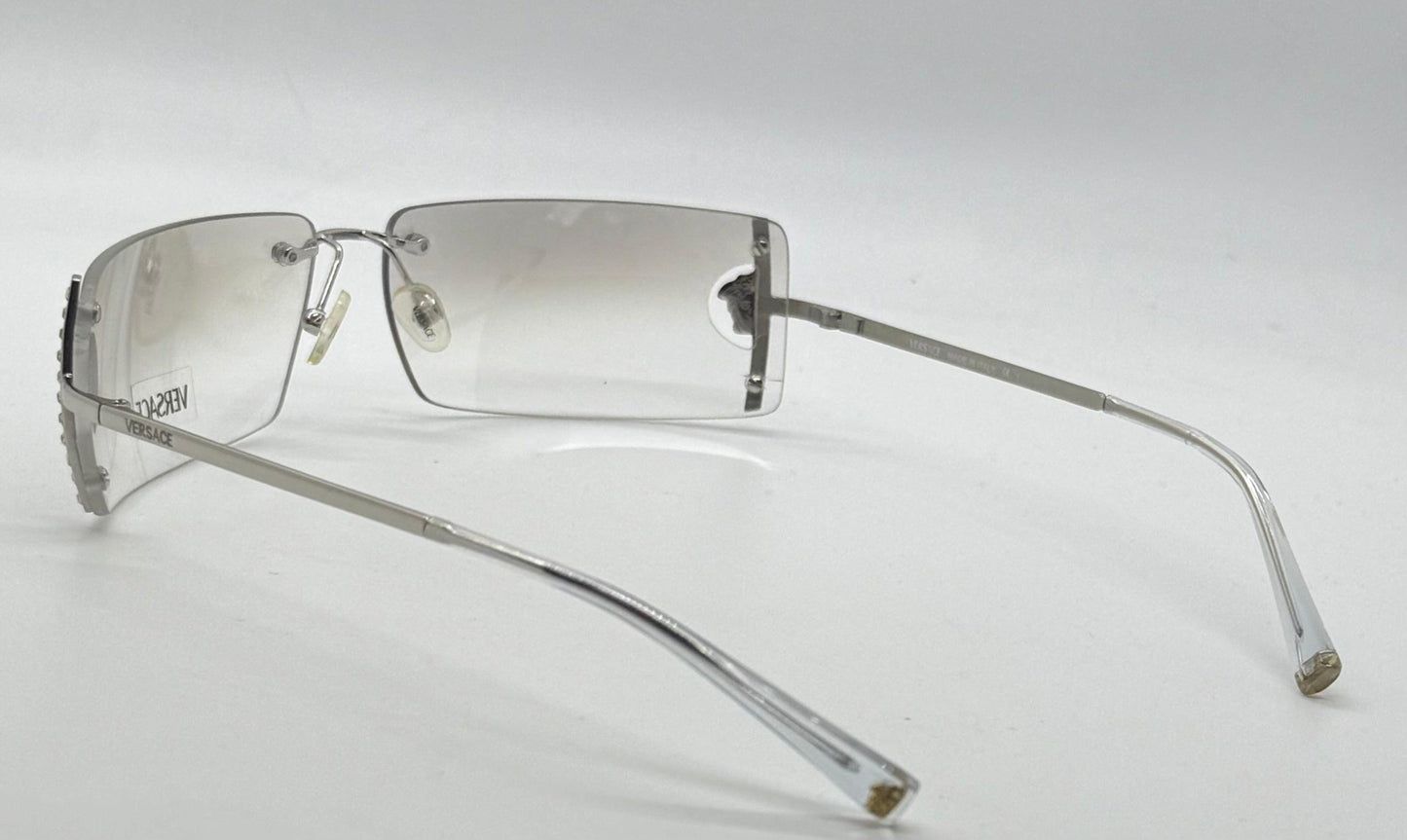 Versace N29|H 030|539 Vintage Rimless Shield Sunglasses-Deadstock|Collectible -Unworn-Italy
