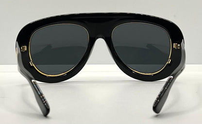 Gucci Gg1152S 001 Black|Gold Sunglasses-Italy-Full Kit Pre-Owned-54Mm