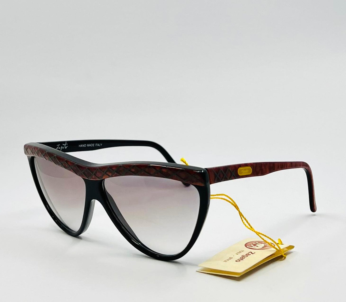 Zagato Drakkar Sunglasses 093 Deadstock Vintage 1980S Handmade Italy Gradient