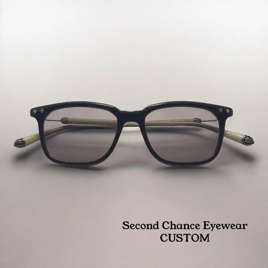 Chrome Hearts “Big Ricky” Sunglasses-Full Kit- .925 Silver W|New Custom Grey Lenses-Unworn