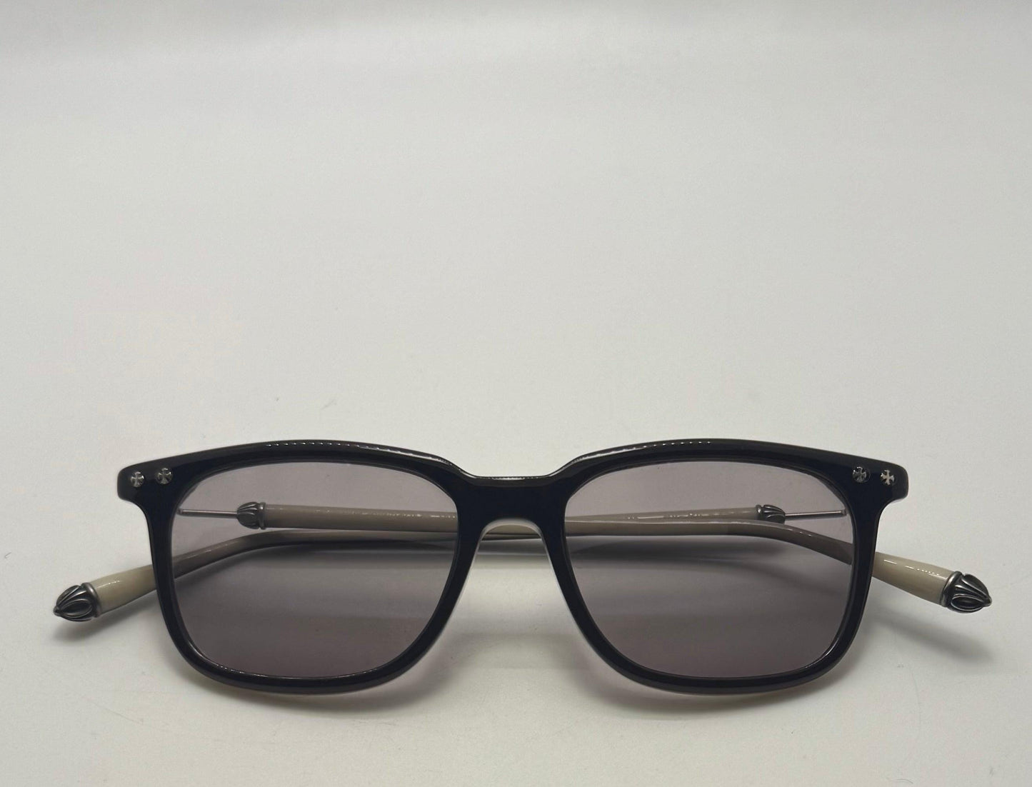 Chrome Hearts “Big Ricky” Sunglasses-Full Kit- .925 Silver W|New Custom Grey Lenses-Unworn