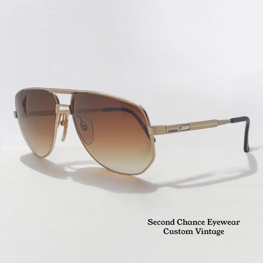 Carrera 5329 40 Vario Sunglasses-Vintage Deadstock-W|New, Custom Berko’S Designs Gradient Tobacco Lenses