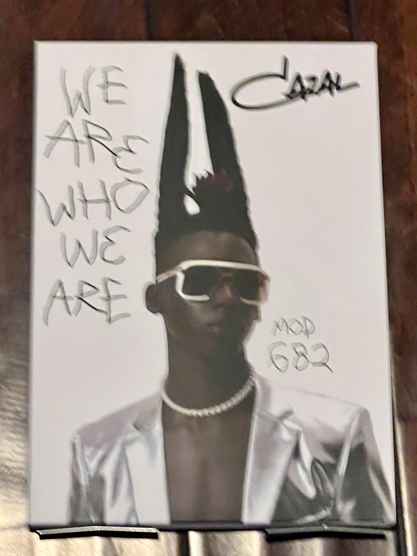 Cazal Counter Cards- Dual Sided Countertop Displays-Metal Foldout Legs-Brand New