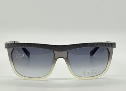 Chloé Cl2186 C01-Vintage Shield Sunglasses-Rare|Unworn-France-58Mm-Grey Gradient
