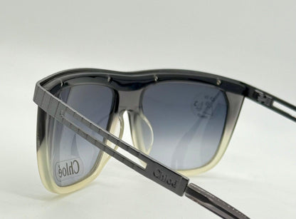 Chloé Cl2186 C01-Vintage Shield Sunglasses-Rare|Unworn-France-58Mm-Grey Gradient