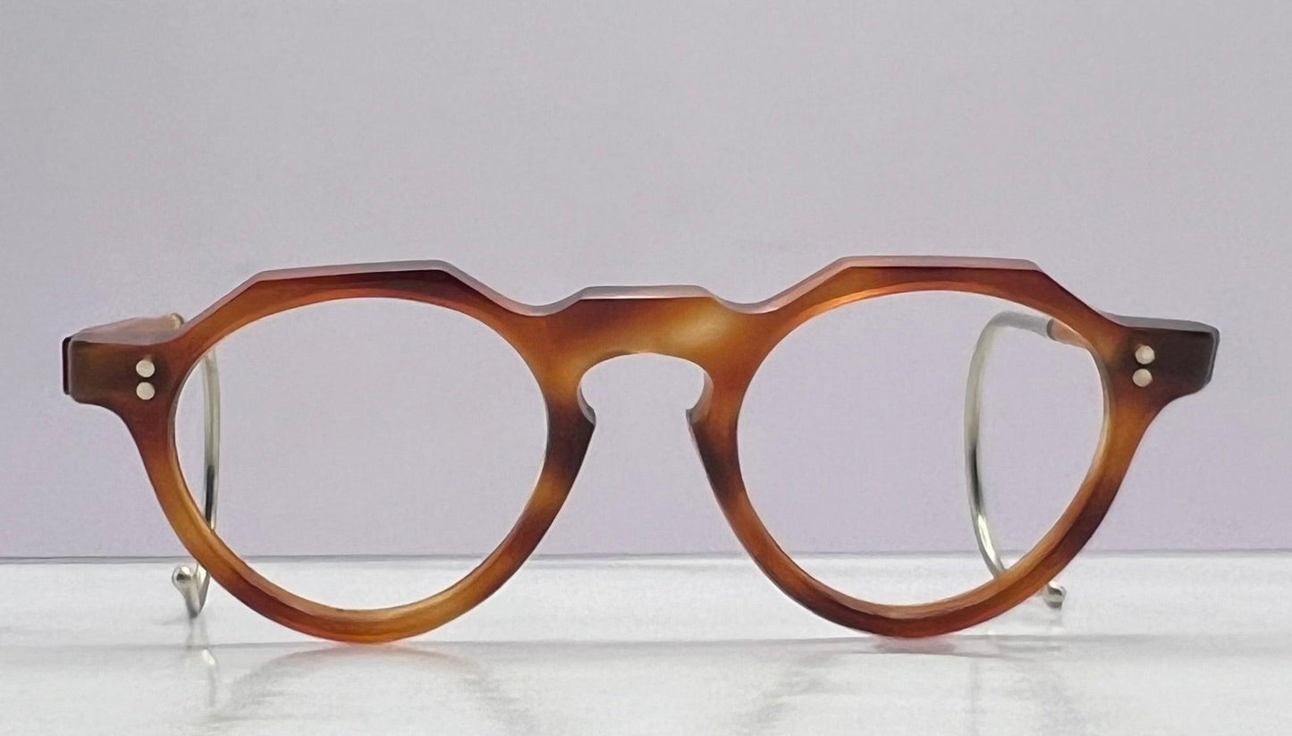 Vintage 1940’S Children’S Acetate Eyeglass Frames With Coil (Rat Tail) Temple Tips (Prevents Slippage)-New|Old Stock