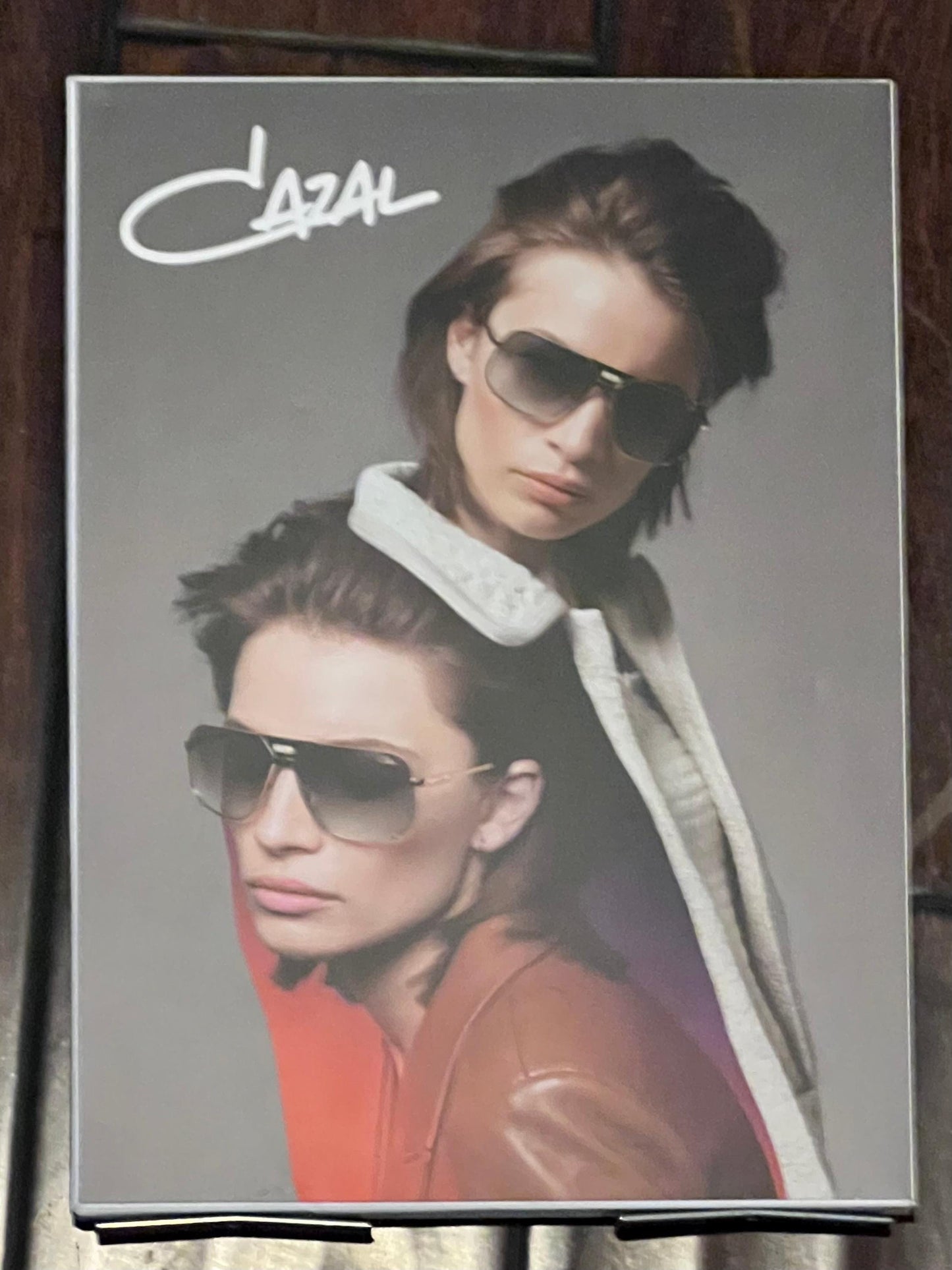 Cazal Counter Cards- Dual Sided Countertop Displays-Metal Foldout Legs-Brand New