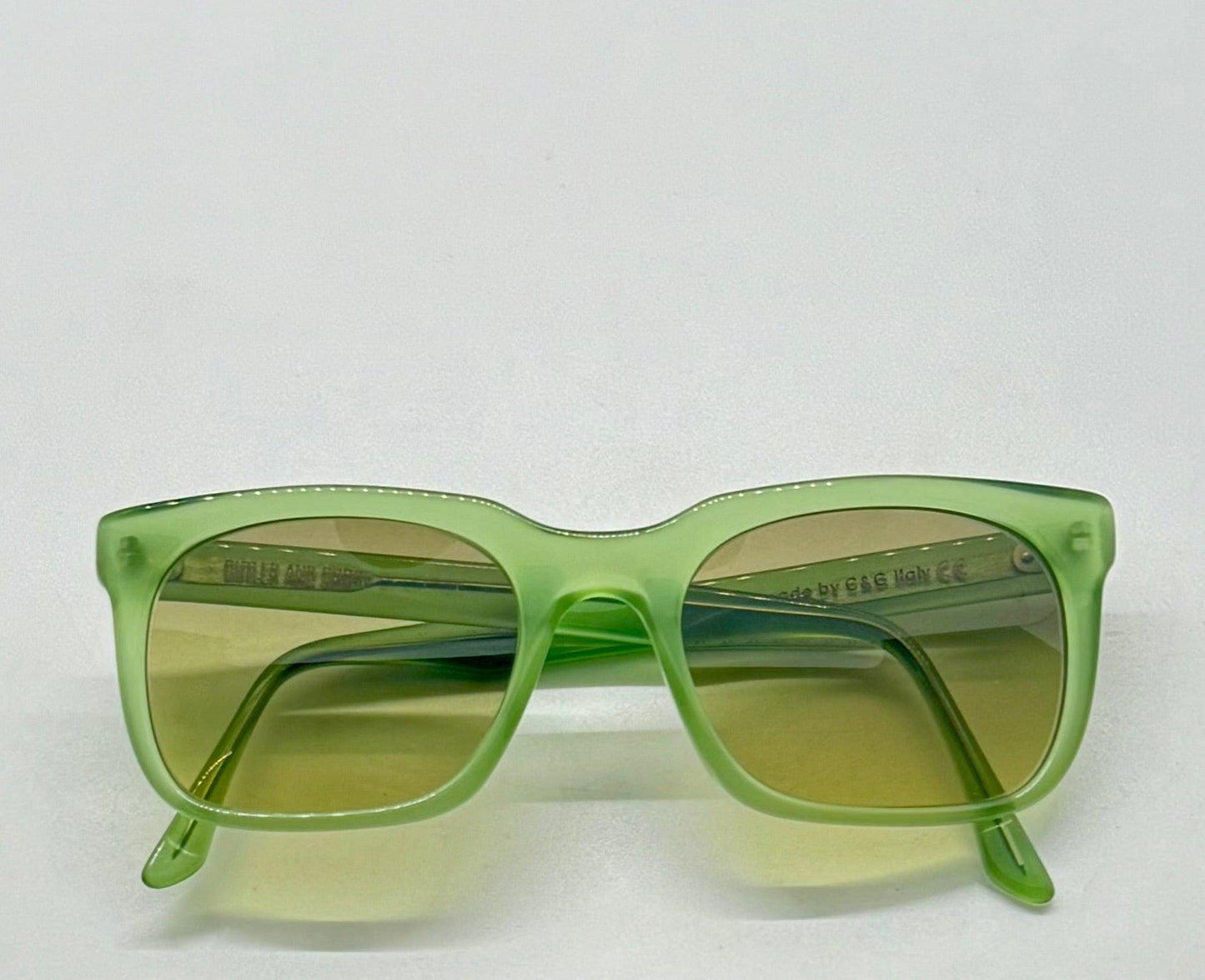 Cutler and Gross M:0974 Green Vintage Sunglasses w|New Olive–Citrus Gradient Custom Lenses-50mm