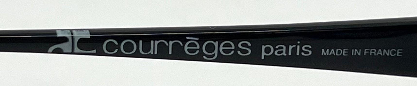 Courrèges Paris S50 Bk 140 Oversized Round Sunglasses-Vintage|Deadstock-Original Gradient Lenses-France