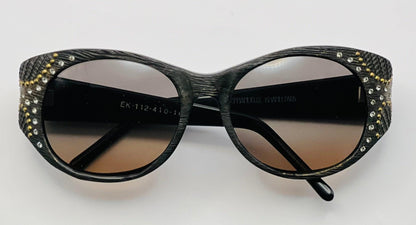 Emmanuelle Khanh 112 410 16 Vintage Sunglasses W|Brand New Custom Gradient Lenses