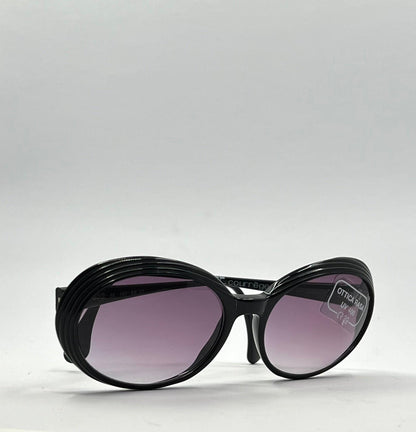Courrèges Paris S50 Bk 140 Oversized Round Sunglasses-Vintage|Deadstock-Original Gradient Lenses-France