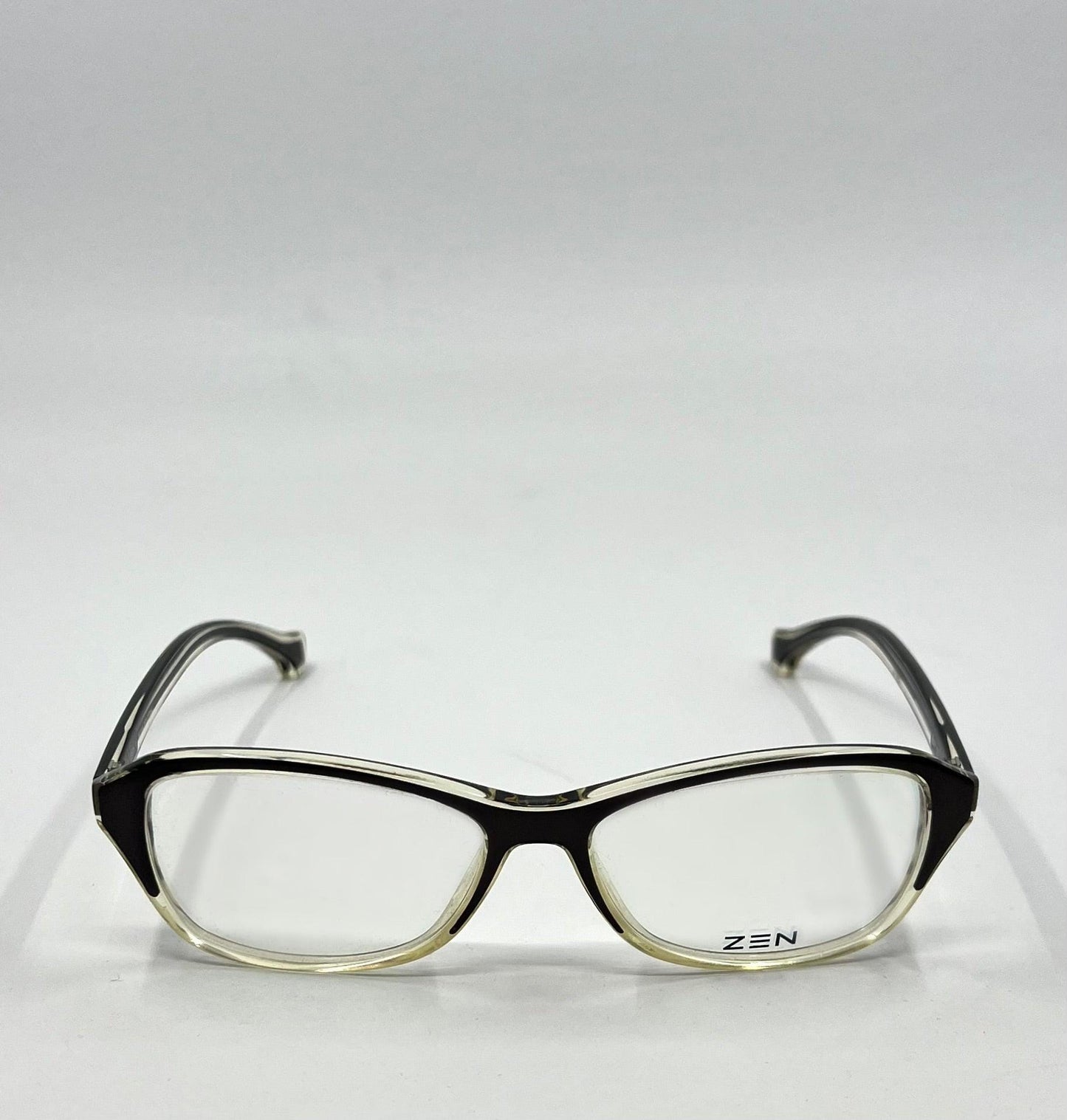 Zen Barcelona Z357b C.1 Eyeglass Frames 55-16 Black|Clear – New, Full Kit