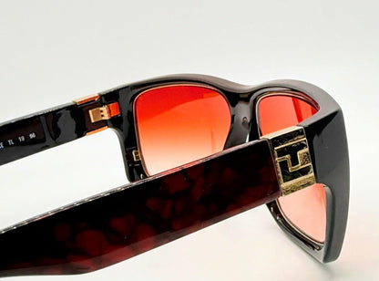 Ted Lapidus Paris Tl 1996 Vintage Sunglasses-New Custom Gradient Cherry Sunset Lenses