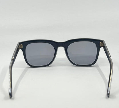 Entourage of 7 “Evander” Sunglasses w|New Solid Blue Custom Tinted Lenses-New|Unworn-Full Kit-Japan