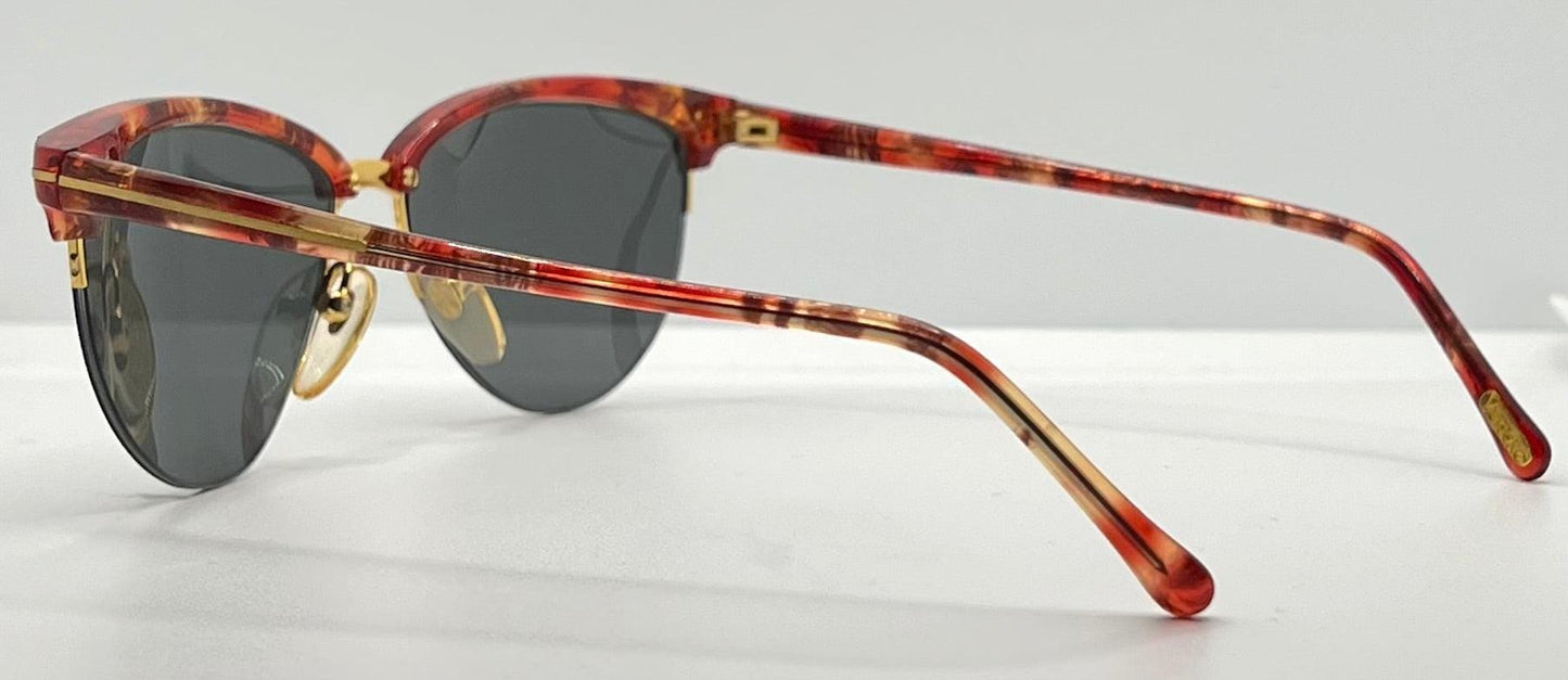 Versace 312|S Red Tortoise Vintage Sunglasses w|New Custom Lenses-52mm-Italy-Unworn