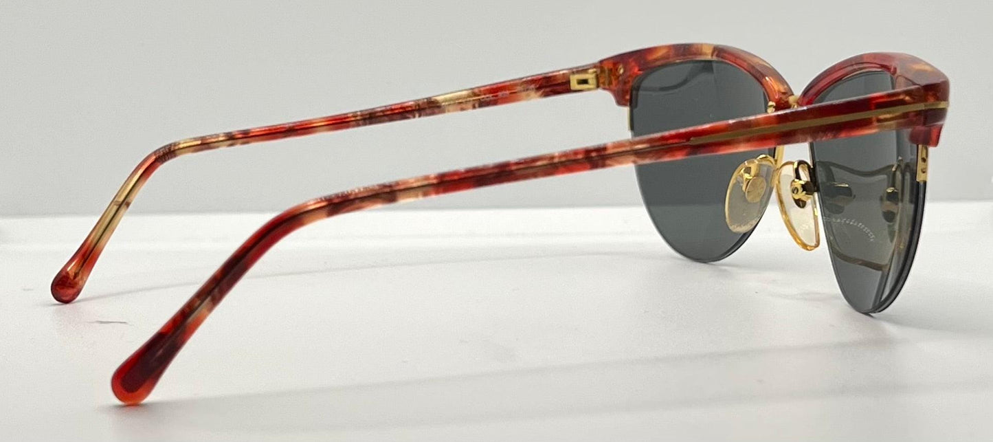 Versace 312|S Red Tortoise Vintage Sunglasses w|New Custom Lenses-52mm-Italy-Unworn