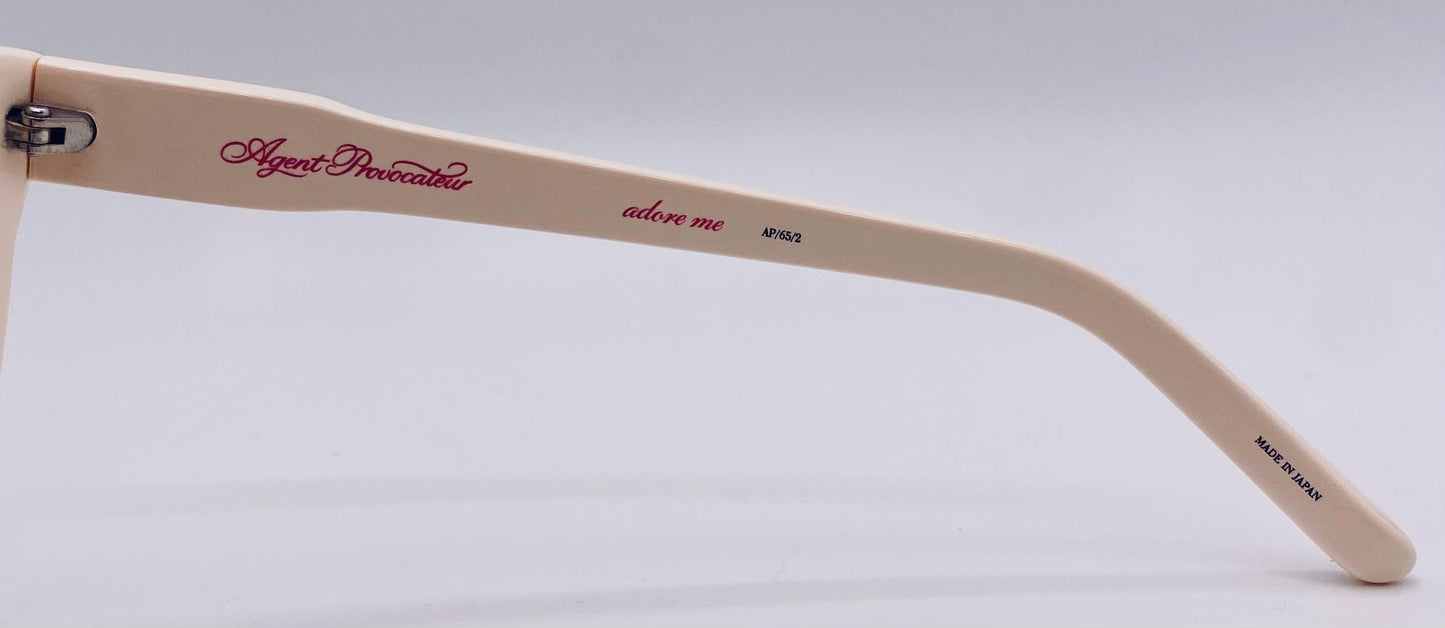 Unworn Nos Agent Provocateur “Adore Me” (Ap|65|2) Cream Sunglasses - Made In Japan, Rare Find