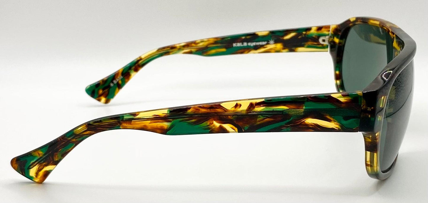 Deadstock Kala Eyewear - Usa Made Green|Brown|Amber Tortoise Shell Sunglasses