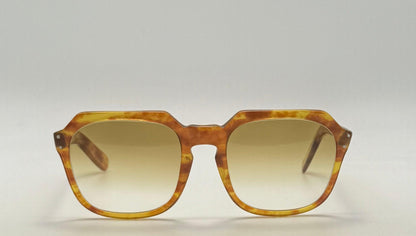 Jean Lafont Yan Vintage Sunglasses Amber Tortoise W| Original Glass Lenses