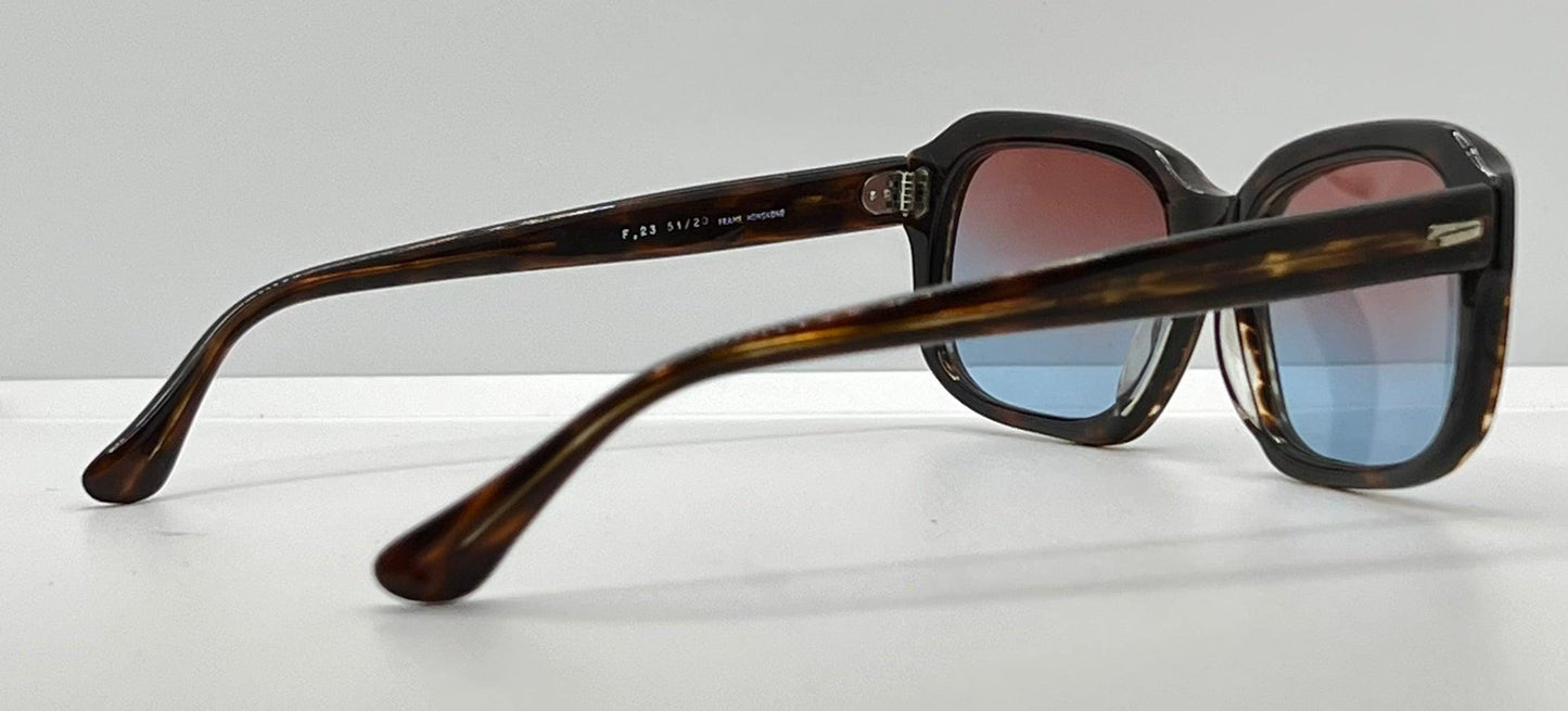 Em Hutch Sterling-Opt F.23 – 51-20 – Made In Japan – Custom Gradient Rose To Light Blue Lenses