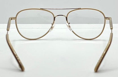 Garrett Leight Linnie Plbge-Mg Pearl Beige Matte Gold 51-19 Eyeglasses – Full Kit, New