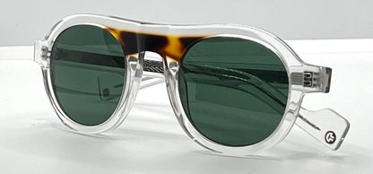 Entourage Of 7 “Decker”-Crystal & Tortoise-Green Lens-Brand New | Unworn-Full Kit