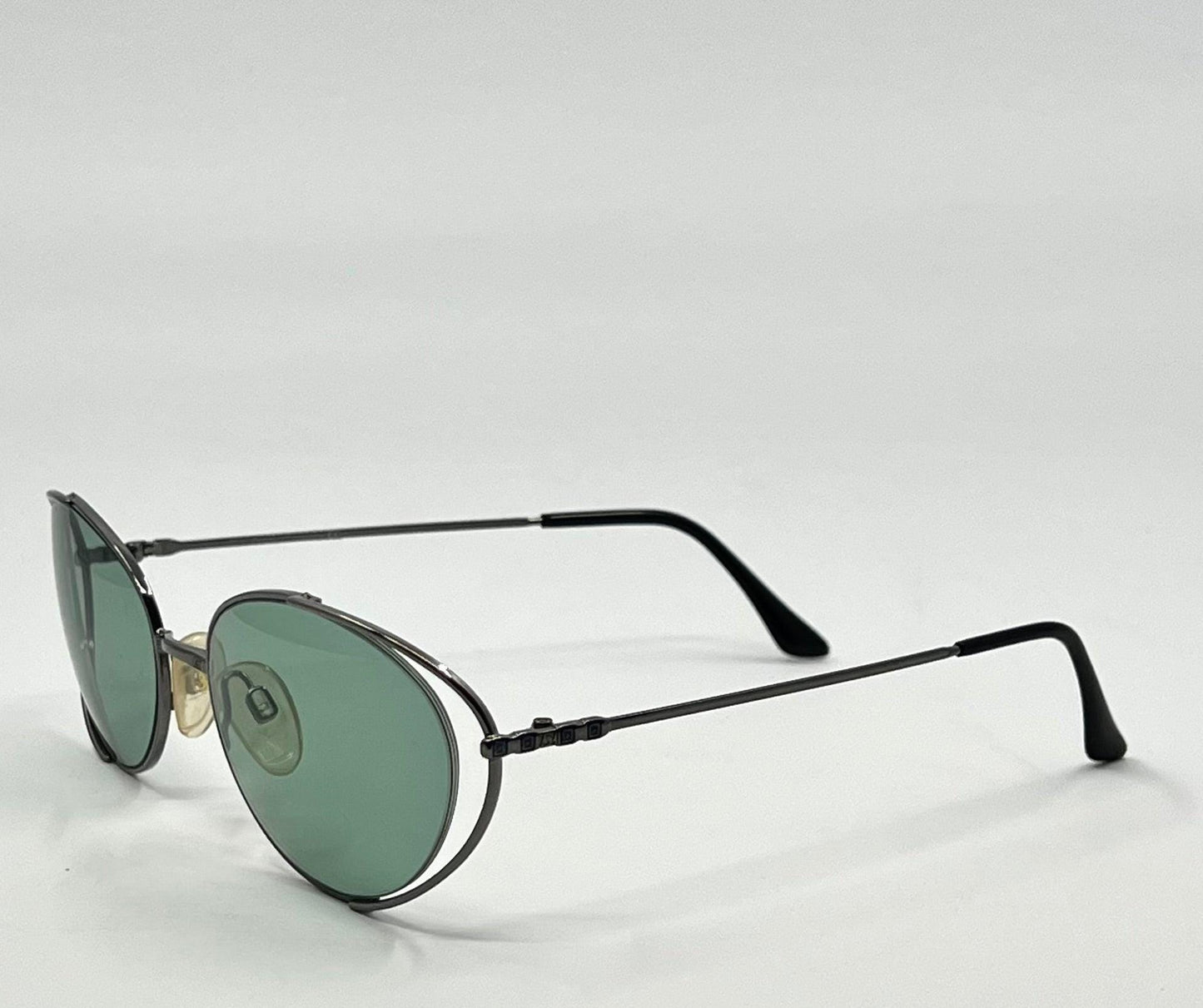 Vintage Yves Saint Laurent 4163 Sunglasses w|New Solid Green Custom Tinted Lenses-Unworn